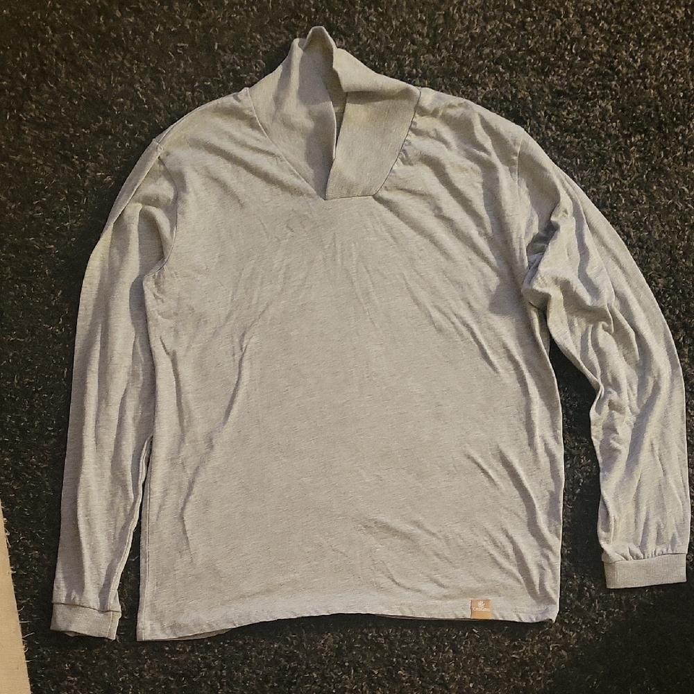 Men's Light Gray Turtleneck Sweater